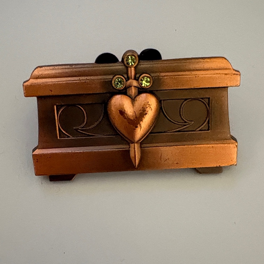 Disney Evil Queen Copper Heart Brooch